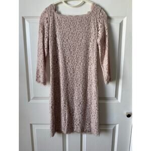 Diane von Furstenberg Zarita Blush Lace Sheath Dress Size 10 | Bridal Coquette
